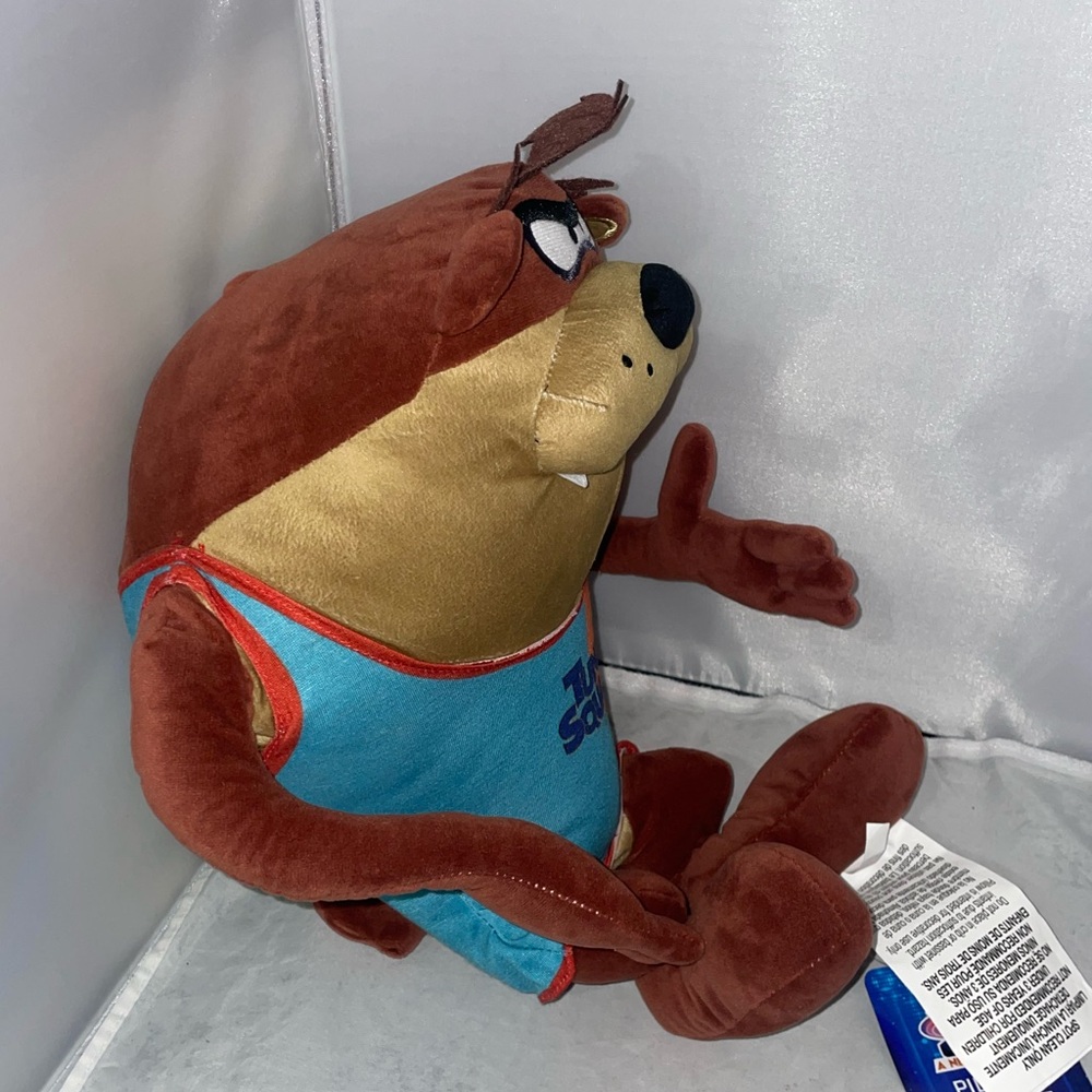Space Jam A New Legacy Taz Plush Cuddle Decorative Pillow Buddy Brown 14" NEW - Picture 4 of 8